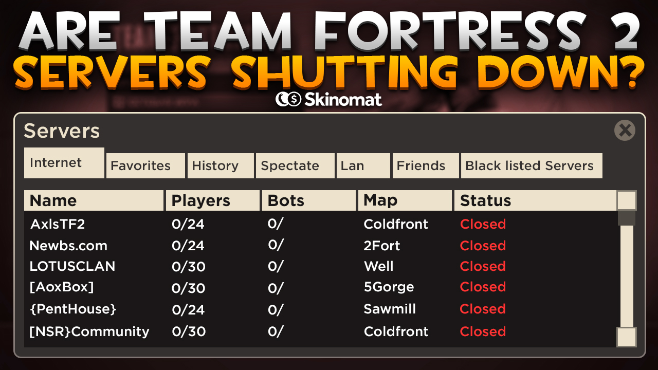 Are Team Fortress 2 Servers Shutting Down?